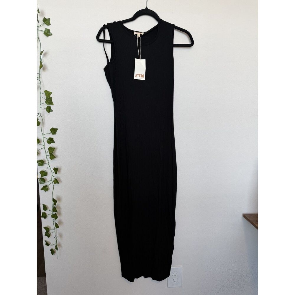 NWT black dress by See You Monday, chic detail around arm and neck